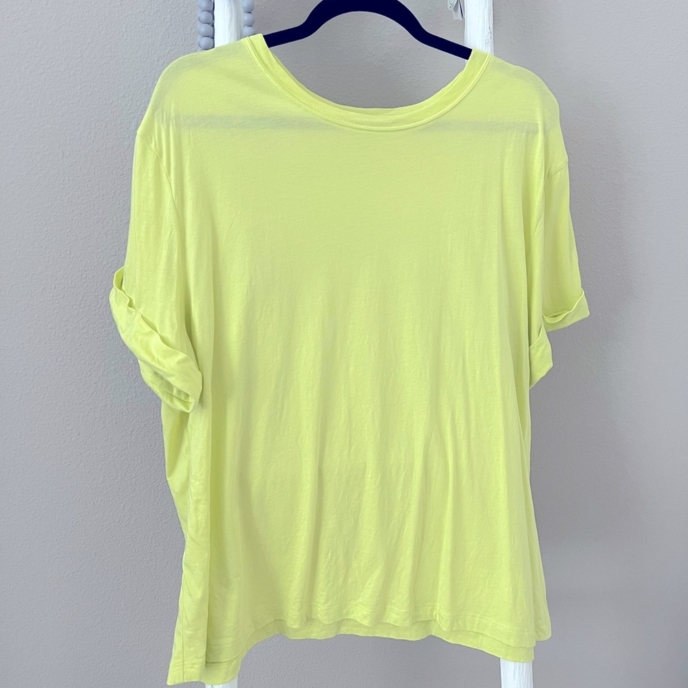 Greenish yellow, short sleeve tee from target